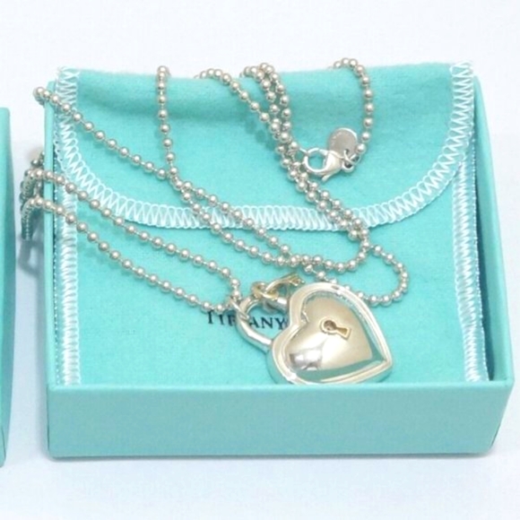 Tiffany & Co. Heart Lock Key Pendant Necklace - Picture 7 of 7